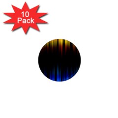 Light Orange Blue 1  Mini Magnet (10 pack) 