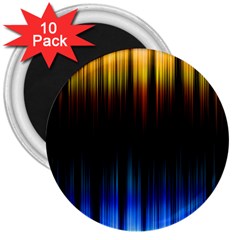 Light Orange Blue 3  Magnets (10 pack) 