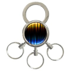 Light Orange Blue 3-ring Key Chains by Mariart