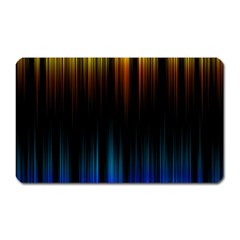 Light Orange Blue Magnet (rectangular) by Mariart