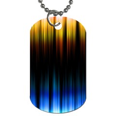 Light Orange Blue Dog Tag (Two Sides)