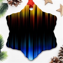 Light Orange Blue Ornament (Snowflake)