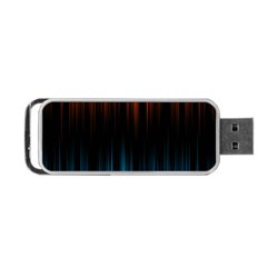 Light Orange Blue Portable Usb Flash (two Sides) by Mariart