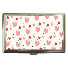 Love Heart Pink Polka Valentine Red Black Green White Cigarette Money Cases by Mariart