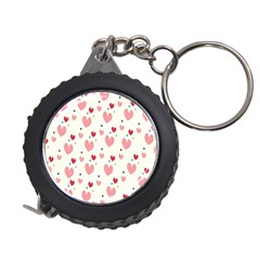 Love Heart Pink Polka Valentine Red Black Green White Measuring Tapes by Mariart