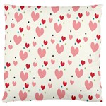 Love Heart Pink Polka Valentine Red Black Green White Standard Flano Cushion Case (One Side) Front