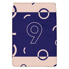 Number 9 Blue Pink Circle Polka Flap Covers (l)  by Mariart