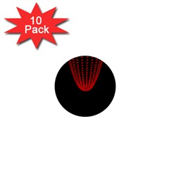 Normal Field Of An Elliptic Paraboloid Red 1  Mini Buttons (10 Pack)  by Mariart