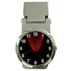 Normal Field Of An Elliptic Paraboloid Red Money Clip Watches by Mariart