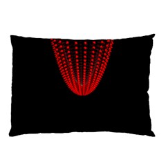 Normal Field Of An Elliptic Paraboloid Red Pillow Case by Mariart