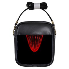 Normal Field Of An Elliptic Paraboloid Red Girls Sling Bags by Mariart