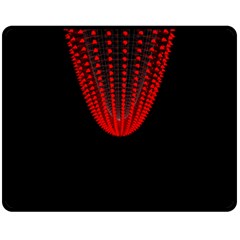 Normal Field Of An Elliptic Paraboloid Red Fleece Blanket (medium)  by Mariart