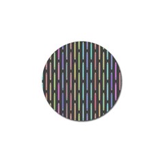 Pencil Stationery Rainbow Vertical Color Golf Ball Marker by Mariart