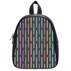 Pencil Stationery Rainbow Vertical Color School Bags (small)  by Mariart