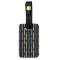 Pencil Stationery Rainbow Vertical Color Luggage Tags (one Side) 