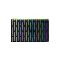 Pencil Stationery Rainbow Vertical Color Cosmetic Bag (xs) by Mariart