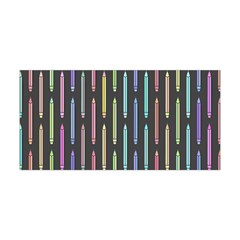 Pencil Stationery Rainbow Vertical Color Yoga Headband by Mariart