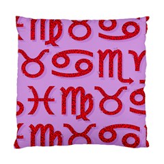 Illustrated Zodiac Red Purple Star Standard Cushion Case (one Side) by Mariart