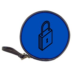 Padlock Love Blue Key Classic 20-cd Wallets by Mariart