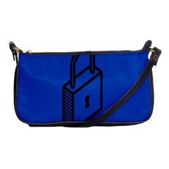 Padlock Love Blue Key Shoulder Clutch Bags by Mariart