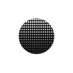 Plaid White Black Golf Ball Marker (4 Pack) by Mariart