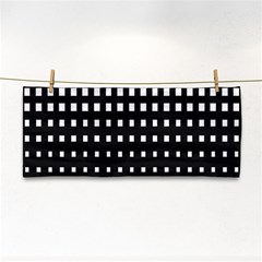 Plaid White Black Cosmetic Storage Cases by Mariart