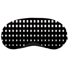 Plaid White Black Sleeping Masks by Mariart