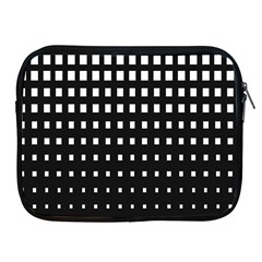 Plaid White Black Apple Ipad 2/3/4 Zipper Cases by Mariart