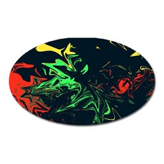 Colors Oval Magnet by Valentinaart