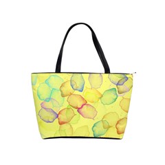 Watercolors On A Yellow Background                Classic Shoulder Handbag by LalyLauraFLM