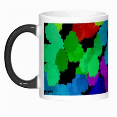 Colorful Strokes On A Black Background               Morph Mug by LalyLauraFLM