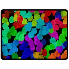 Colorful Strokes On A Black Background              Plate Mat by LalyLauraFLM