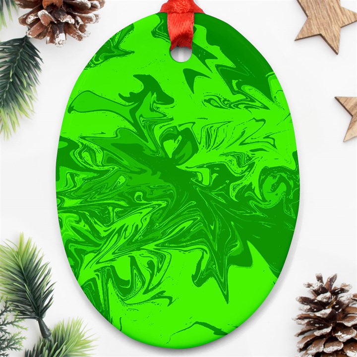 Colors Oval Ornament (Two Sides)