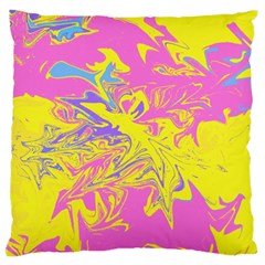 Colors Large Cushion Case (two Sides) by Valentinaart