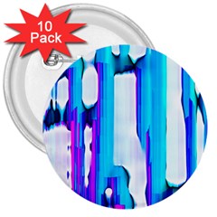 Blue Watercolors               3  Button (10 Pack) by LalyLauraFLM