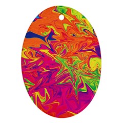 Colors Oval Ornament (two Sides)