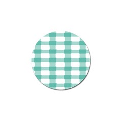 Plaid Blue Green White Line Golf Ball Marker (4 Pack) by Mariart