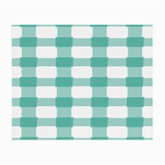 Plaid Blue Green White Line Small Glasses Cloth by Mariart