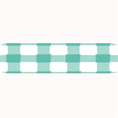 Plaid Blue Green White Line Large Bar Mats by Mariart