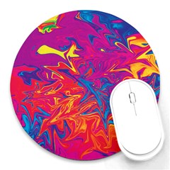 Colors Round Mousepads by Valentinaart