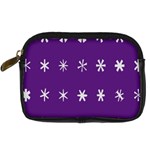 Purple Flower Floral Star White Digital Camera Cases Front