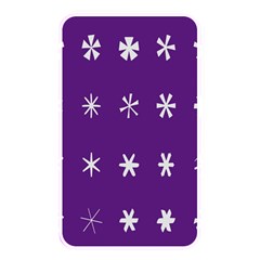 Purple Flower Floral Star White Memory Card Reader