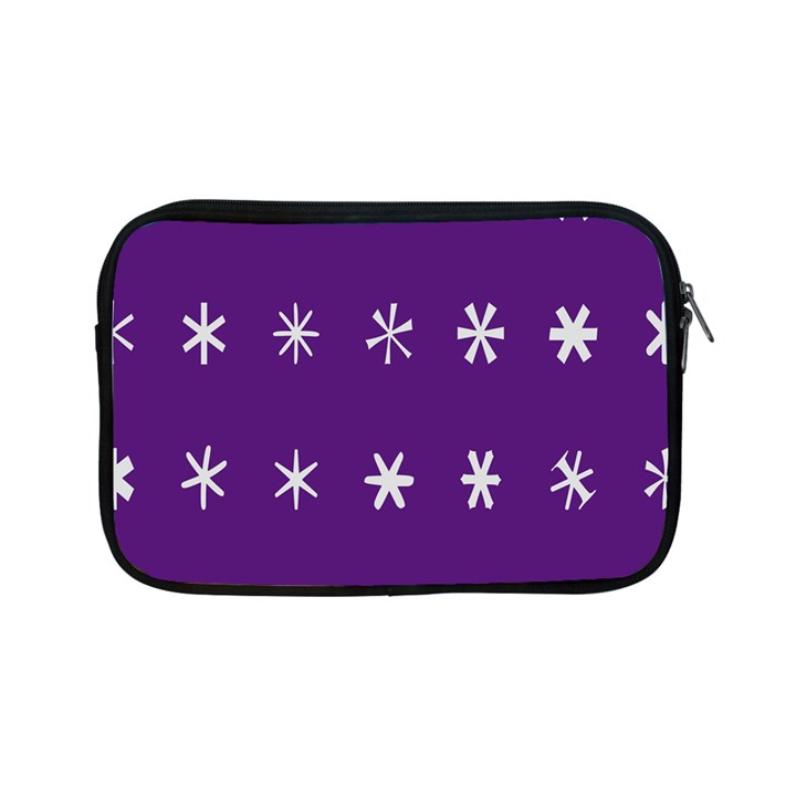 Purple Flower Floral Star White Apple iPad Mini Zipper Cases