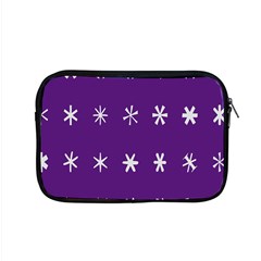 Purple Flower Floral Star White Apple MacBook Pro 15  Zipper Case