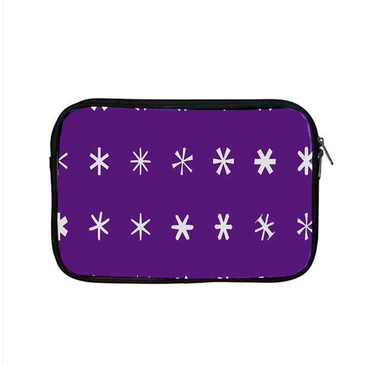 Purple Flower Floral Star White Apple MacBook Pro 15  Zipper Case