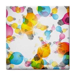 Lamp Color Rainbow Light Tile Coasters