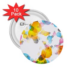 Lamp Color Rainbow Light 2 25  Buttons (10 Pack)  by Mariart