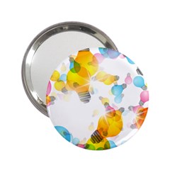 Lamp Color Rainbow Light 2 25  Handbag Mirrors by Mariart