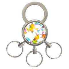 Lamp Color Rainbow Light 3-ring Key Chains by Mariart