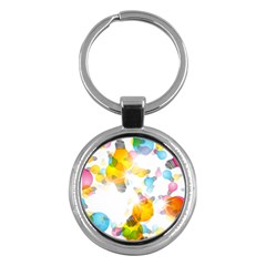 Lamp Color Rainbow Light Key Chains (round) 